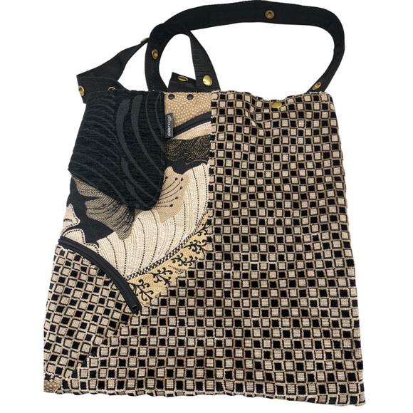 Carson Rogers Design Carogi Bag Fabric Convertible Brown BeigeMSRP $139 - Picture 1 of 4